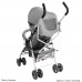 Stroller, super light and small, up to 14 kg, adjustable backrest, double, swiveling foam wheels