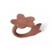 Flower teether - natural rubber
