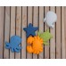 Silicone sand toys 5 pieces - Animals of the Sea