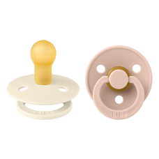 BIBS Pacifier Colour Size 2 Ivory/Blush 2pcs