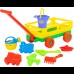 Trailer with activity set for sand 430x290x218mm