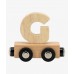 Name train letter G in natural wood