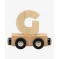 Name train letter G in natural wood