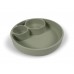 Silicone divided plate - Green