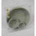 Silicone divided plate - Green