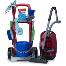 Cleaning trolley with Miele vacuum cleaner