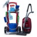 Cleaning trolley with Miele vacuum cleaner