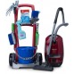 Cleaning trolley with Miele vacuum cleaner