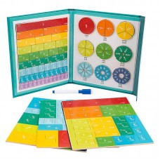 Magnetic fraction learning wooden toy Book Set