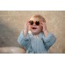 Kids sunglasses in recycled plastic - Peach Caramel