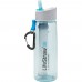 Gå 0,65L vandflaske med filter lyseblå