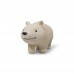 Teather in natural rubber - Polly the polar bear