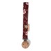 Pacifier holder with velcro closure - Fall Flowers